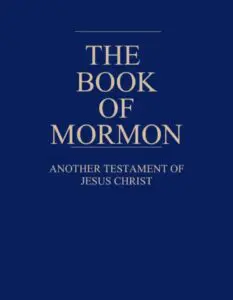 The cover page of the book of Mormon